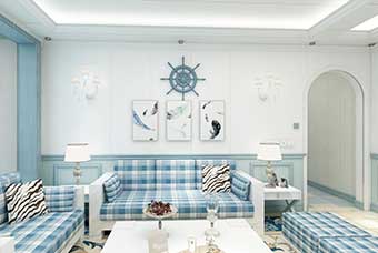 鹤壁地中海风格-客厅