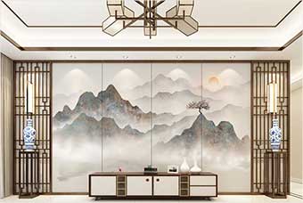 鹤壁森佰汇航空纤维（山水画系列）